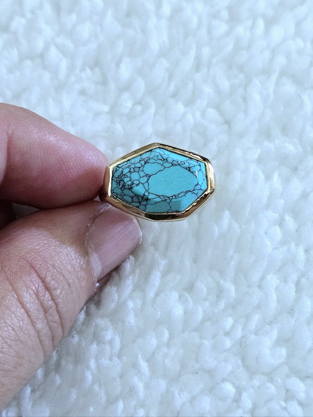 Melinda Maria Turquoise🩵 "Slice" Ring💍 - NWOT - Picture 9 of 16